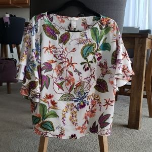 Tropical Print Blouse